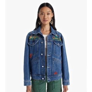 NWT mother denim ‘the mountain drifter’ embroidered jacket